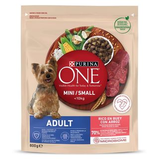 Alimento Para Perros Mini Con Buey Purina One Bolsa 800 G