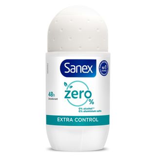 Desodorante Roll-On Zero% Extra Control 48H Sanex Bote 50 Ml