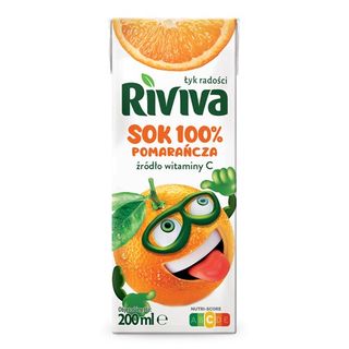 Riviva Sok pomarańczowy 100%, 200 ml
