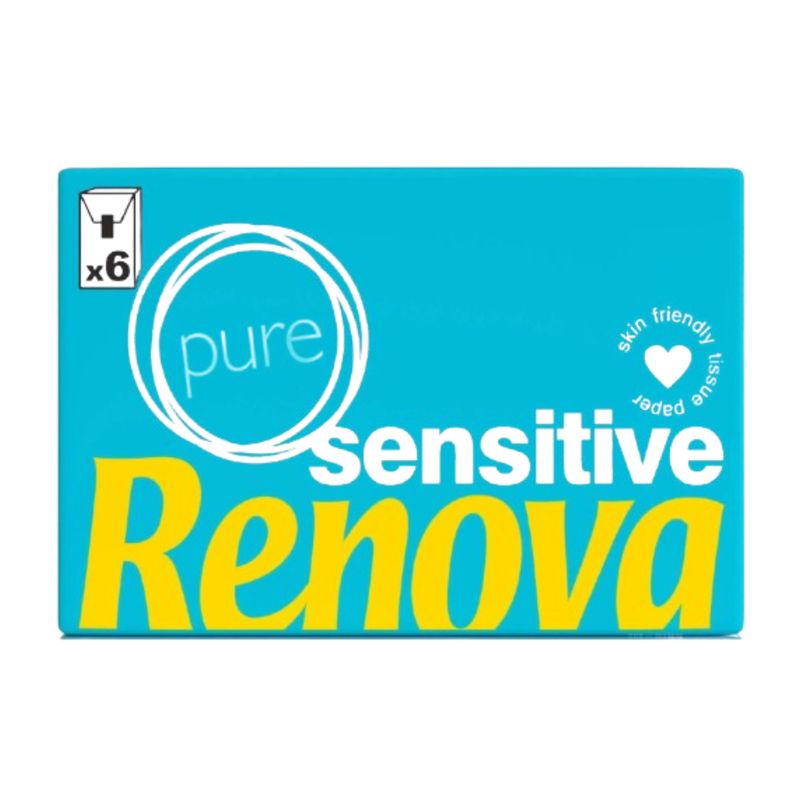 Renova Lenços de Papel Sensitive Branco 6 un