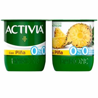 Yogur Desnatado Con Piña Danone P-4X120G