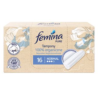 Femina Pure Organic Tampony normal, 16 szt.
