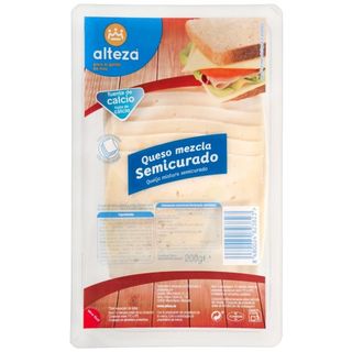 Queso Lonchas Mezcla Semi Alteza 200 G