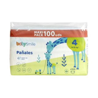 Pañales Talla 4 Formato Promo Babysmile 100 Uds. 269539 (269539)