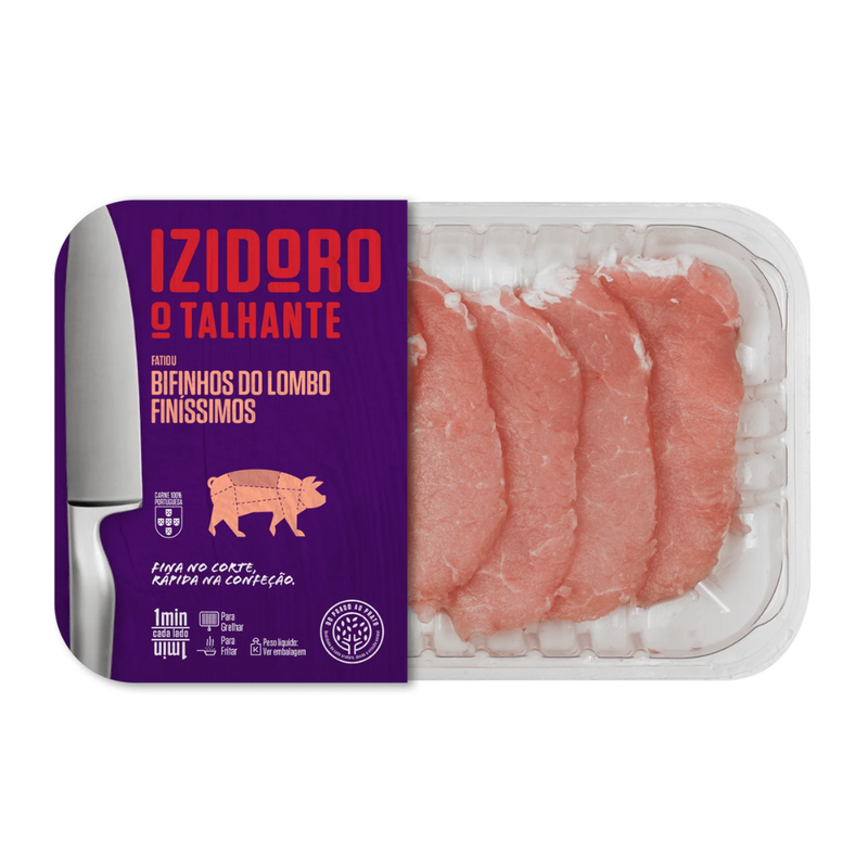Izidoro Bifinhos Carne Lombo Suíno Finíssimos 200g