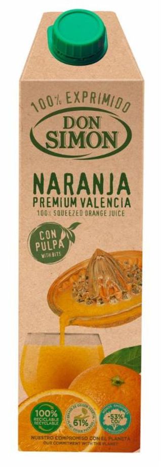 Zumo Exprimido Con Pulpa Naranja Don Simon 1L