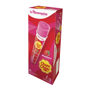 Chupa-Chups Push-Up Morango X3