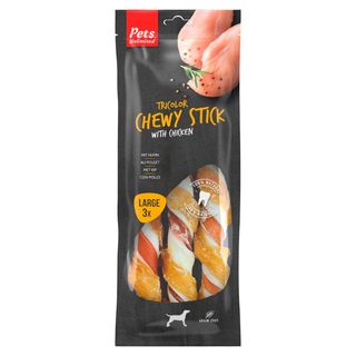 Alimento Chewy Sticks Chicken Tricolor P-3 240 Grs.