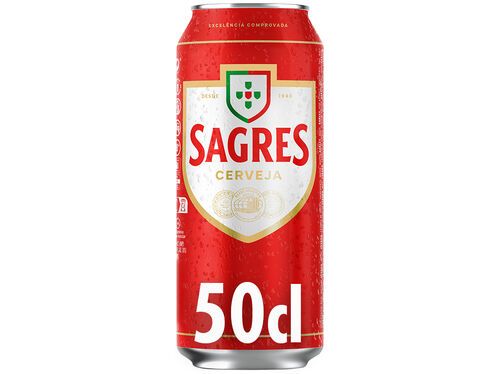 CERVEJA SAGRES COM ÁLCOOL LATA 0.50L