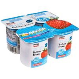 Yogur Desnatado De Fresa Eroski Basic, Pack 4X125 G (234047)