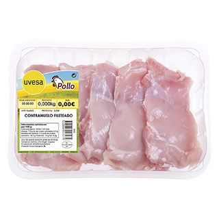 Contramuslos De Pollo Sin Piel Uvesa 600 G
