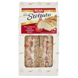 Tramezzino pollo arrosto, bacon, pomodoro fresco