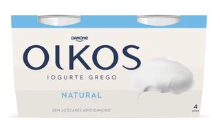Iogurte Grego Natural Pack 4 Oikos Danone 110G