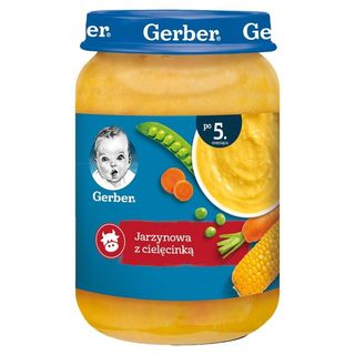 Gerber Zupka jarzynowa z cielęciną po 5 miesiącu 190 g