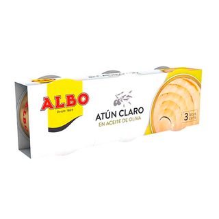 Atún Albo Claro En Aceite De Oliva Lata 3X65Gr