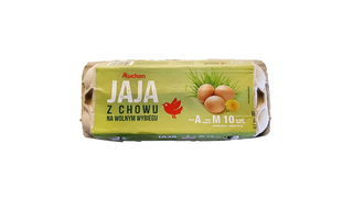 Auchan - Jaja z wolnego wybiegu klasa A rozmiar M - 10 sztuk