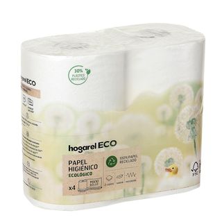 Papel Higiénico Compacto Reciclado Hogarel 4 Uds (278771)