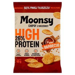 Moonsy Chipsy z soczewicy smak barbecue 60 g