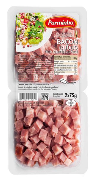 Bacon em Cubos Porminho 150G