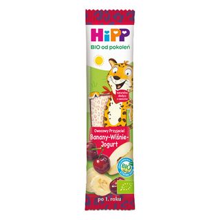 HiPP Batonik BIO Owocowy Przyjaciel banany-wiśnie-jogurt, 20 g