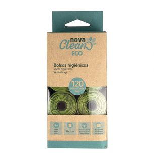 120 UN Nova Clean Eco Bolsas Biodegradables para heces de perro