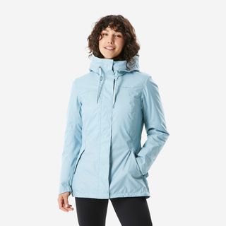 Abrigo de montaña y nieve impermeable Mujer Quechua SH500.L Azul