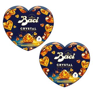Pack 2x Baci Perugina Crystal Cioccolatini Fondenti San Valentino 87,5g