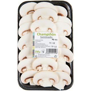 Champiñón Laminado, Bandeja 250 G (1404)