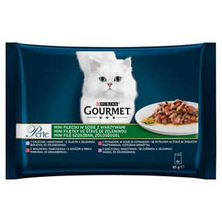 Gourmet Perle Pokarm dla kotów w sosie warzywnym 4x85 g