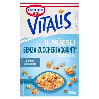 cameo Vitalis il Müesli Senza Zuccheri Aggiunti* Croccante Classico Vaniglia Bourbon 300 g