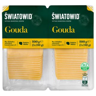 Światowid Ser plastry gouda, 500 g