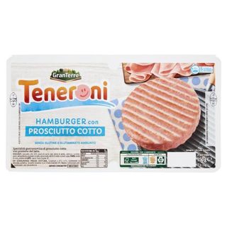 Teneroni Hamburger con Prosciutto Cotto 2 x 75 g