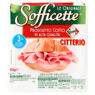 Citterio Sofficette Prosciutto Cotto di Alta Qualità 80 g - 80551010