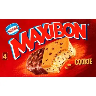 Helado Sandwich Cookies Maxibon, 4 Uds, Caja 360 G