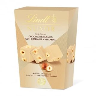 Bombones De Chocolate Blanco Con Crema De Avellanas Lindt Nuxor 150 G.