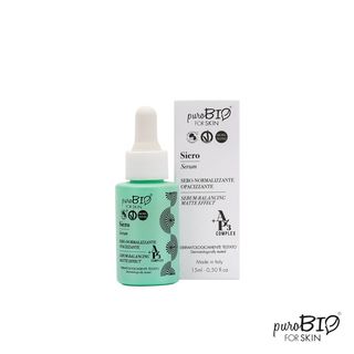 Serum Facial Efecto Mate Equilibrante Purobio For Skin 15 Ml.