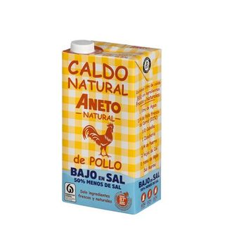 Caldo Aneto De Pollo Natural Bajo En Sal 1 L
