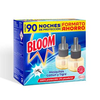 Insecticida Eléctrico Anti Mosquitos Bloom Caja 2 Unidades (8436032711119)