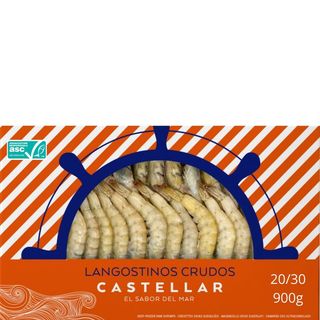 CASTELLAR Langostino 20/30 Piezas Congelado 900 G