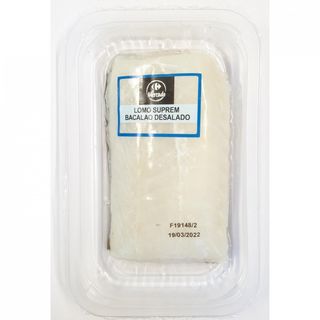Lomo Suprem Bacalao Desalado Carrefour 400 Gr.
