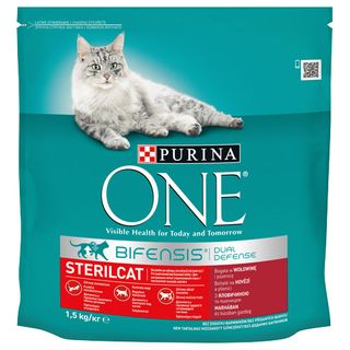 Purina One Karma dla kota Sterilcat, wołowina i pszenica, 1,5 kg