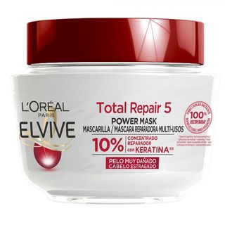 ELVIVE Total Repair 5 Mascarilla Reparadora para Pelo Dañado - L'Oréal París - 300 ml 3600521752074