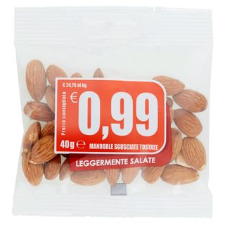 Mandorle Sgusciate Tostate Leggermente Salate 40 g