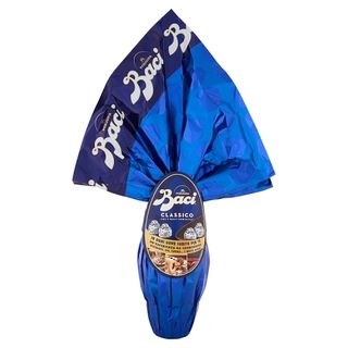BACI PERUGINA Uovo di Pasqua Cioccolato Fondente con Sorpresa e 4 Cioccolatini 265g
