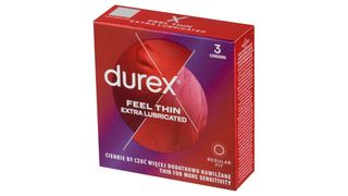 Durex Feel Thin Extra Lubricated Wyrób medyczny prezerwatywy 3 sztuki