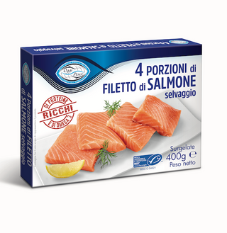 4 Porzioni Di Salmone Selvaggio 400G Oggi Pesce