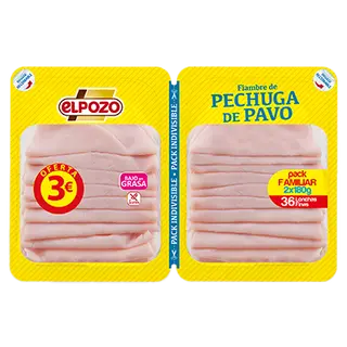 Pechuga De Pavo Elpozo 180 G Pack 2