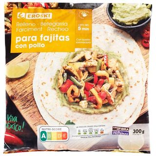 Relleno De Fajita Con Pimiento Asado Eroski, Sobre 300 G (25233404)
