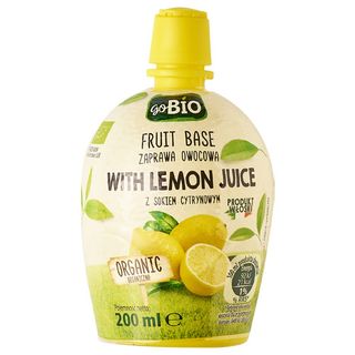 goBIO Zaprawa owocowa z sokiem cytrynowym, 200 ml
