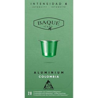 Café Colombia Compatible Nespresso Baqué, Caja 20 Uds. (25945338)